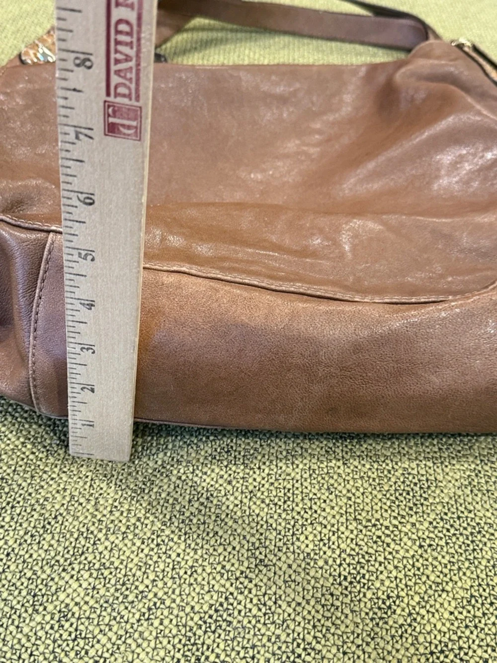 *Michael Kors Tan Leather Matilda Slim Satchel Shoulder Bag - Picture 5 of 9